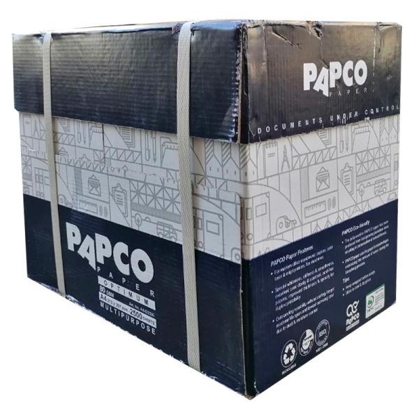 کاغذ A4 پاپکو Papco مدل اپتیموم کارتن 2500 عددی