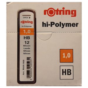 نوک اتود 1.0 روترینگ مدل Rotring Hi Polymer بسته 10 عددی