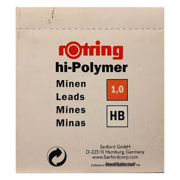 نوک اتود 1.0 روترینگ مدل Rotring Hi Polymer بسته 10 عددی