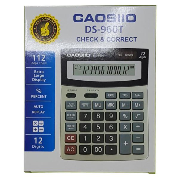 ماشین حساب 12 رقمی مدل DS-960T