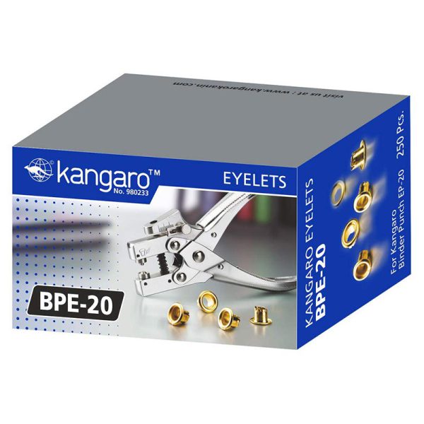 پرچ کانگرو مدل Kangaro BPE-20 طلایی بسته 250 عددی