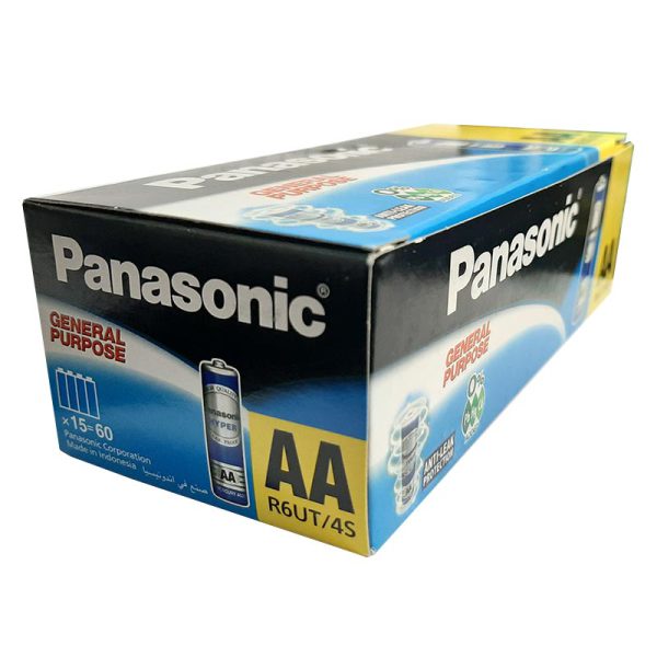 باتری قلمی پاناسونیک مدل Panasonic Hyper AA بسته 60 عددی