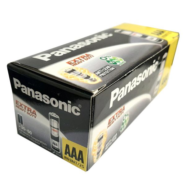 باتری نیم قلمی پاناسونیک مدل Panasonic Neo AAA بسته 60 عددی