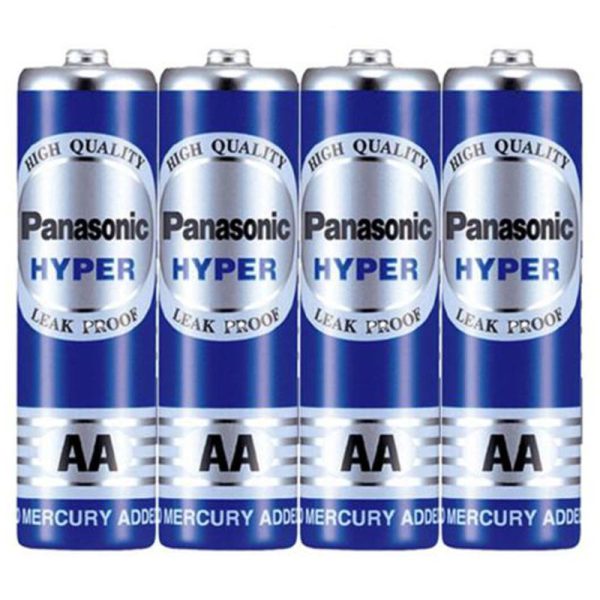باتری قلمی پاناسونیک مدل Panasonic Hyper AA بسته 4 عددی