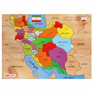 پازل نقشه ایران مدل مقوایی