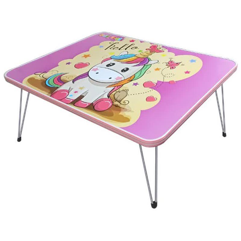 میز تحریر تاشو فانتزی پارس طرح کارتونی سایز 70 چوبی