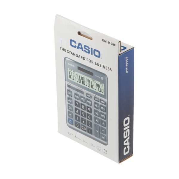 ماشین حساب کاسیو 16 رقم مدل CASIO DM-1600F