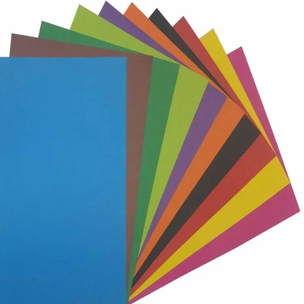 مقوا دورو رنگی سایز 70 × 50 سانتی متر بسته 100 عددی