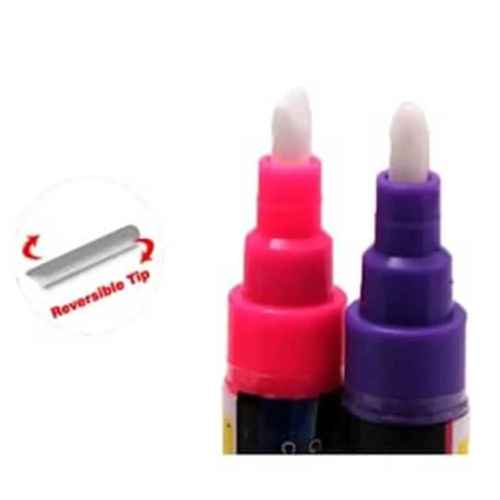 خرید ماژیک گلس برد چند منظوره (ماژیک گچی شیشه) بسته 8 عددی