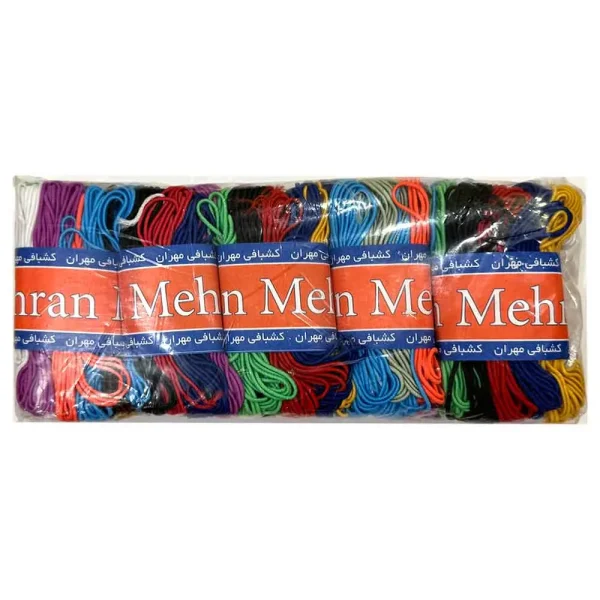 کش قیطان نازک رنگی مدل مهران Mehran بسته 10 عددی