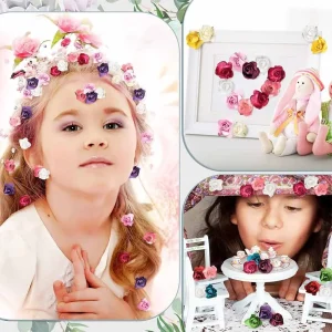 گل رز کاغذی کوچک بسته 12 عددی