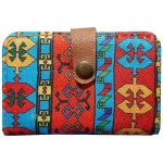 کیف کارت عابر بانک 10 خانه دکمه دار طرح سنتی