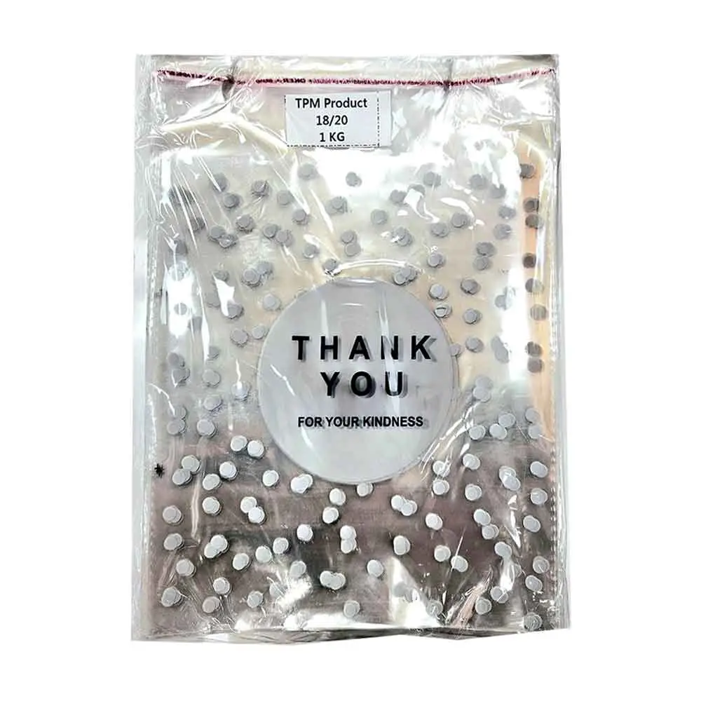 خرید سلفون لبه چسب دار شفاف طرح THANK YOU (سایز بندی) بسته 1 کیلویی