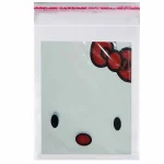 سلفون بسته بندی لبه چسب دار 13 × 11 سانت طرح کیتی بسته 1 کیلویی