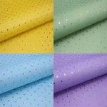 کاغذ کادو گلاسه طلاکوب طرح ستاره بسته 50 برگی