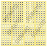 برچسب سایز بندی لباس بسته 100 برگی