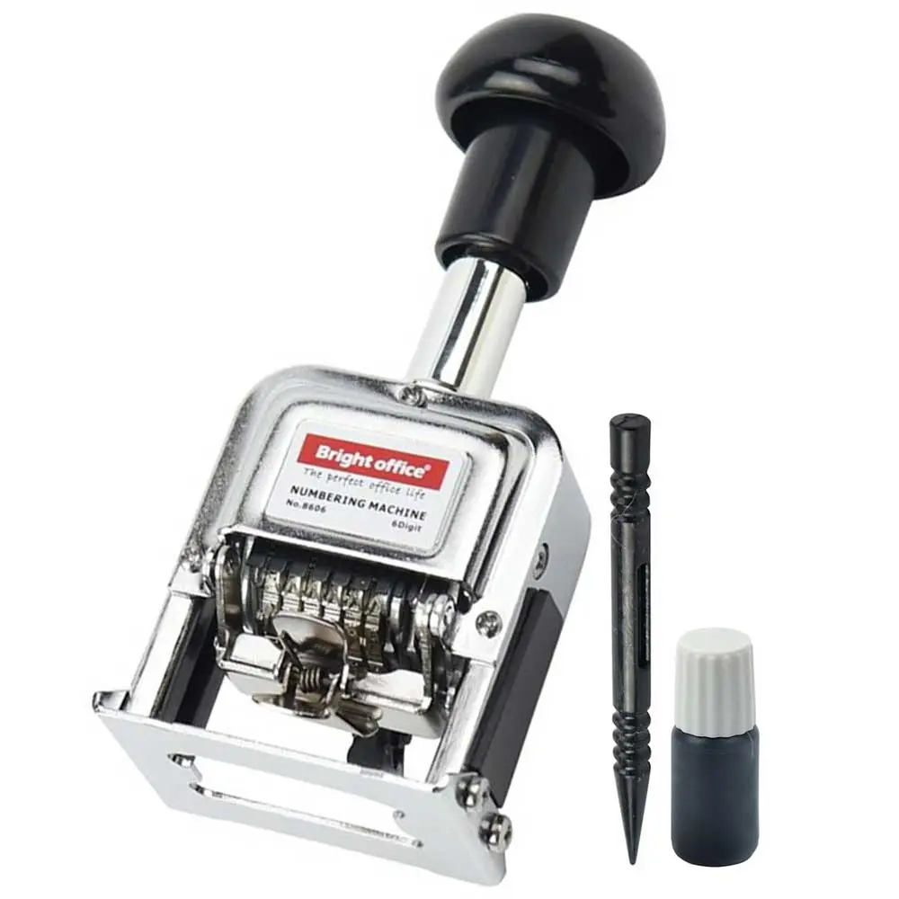 نمراتور 6 رقم فارسی (شماره زن دستی) مدل برایت آفیس کد 8606