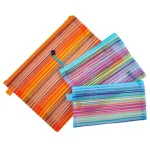 کیسه ریاضی زیپ دار توری (پوشه پارچه ای) سایز بندی