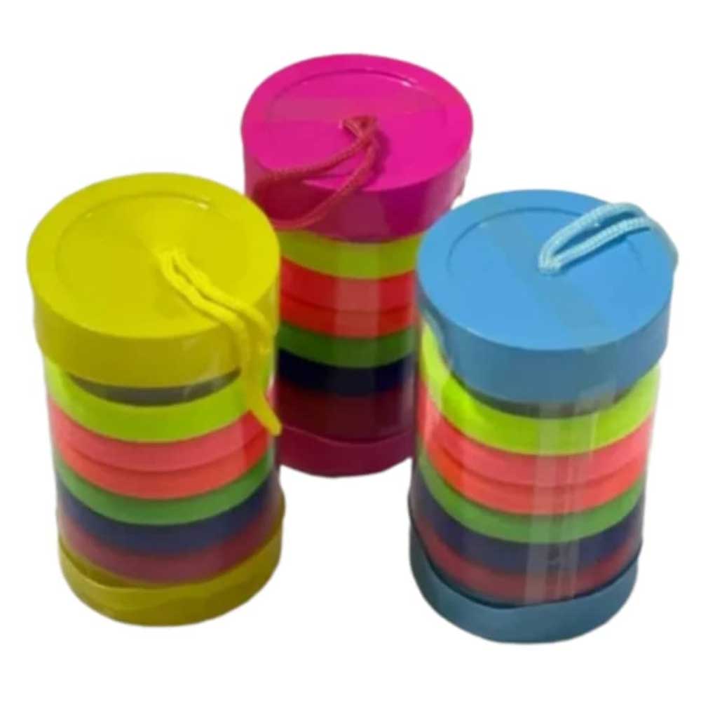 کش مو حوله ای رنگی بسته 6 عددی