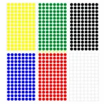 برچسب دایره ای قطر 8 میلی متر رنگی بسته 100 برگی