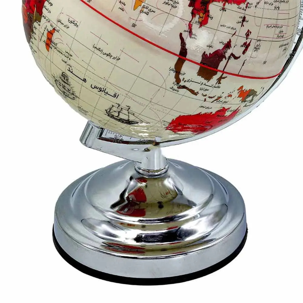 خرید کره جغرافیایی کلاسیک سایز 20 پایه فلزی مدل ایده 105