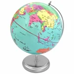 کره جغرافیایی سایز 30 دکوراتیو پایه فلزی مدل ایده 128