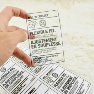 لیبل پشت چسب دار شیشه ای مات (لیبل ترنسپرنت PVC) سایز A4 بسته 100 برگی