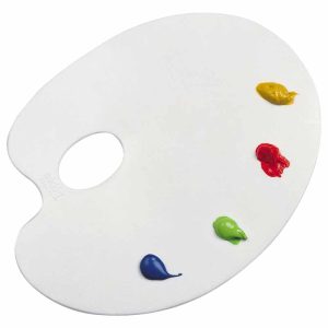 پالت نقاشی تخت پلاستیکی